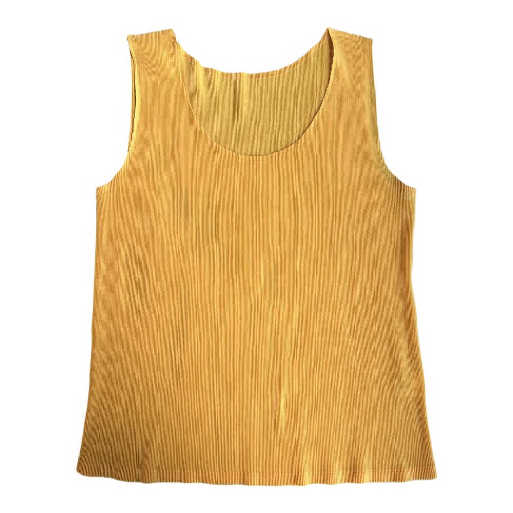 Pleats Please by Issey Miyake Orange tank top